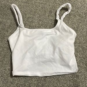 Barely worn white workout tank